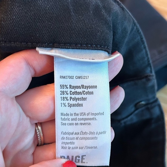 Paige Mayslie Jogger Pants Faded Mist Washed Black 32 - Picture 14 of 14